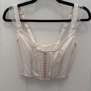 Victoria's Secret Lace Corset Bustier Bra Top size Medium-DD